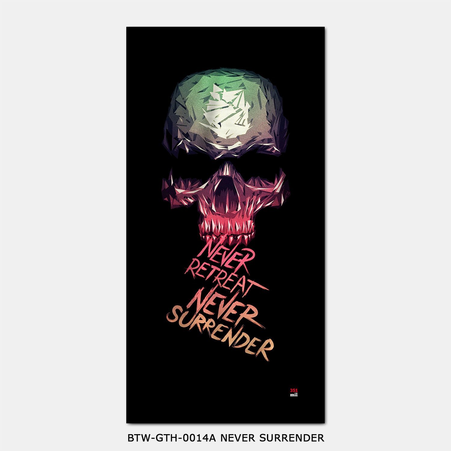 351mil Plaj Havlusu BTW-GTH-0014 NEVER SURRENDER