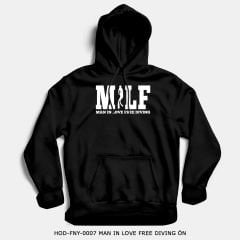 351mil Hoodie HOD-FNY-0007 MAN IN LOVE FREE DIVING