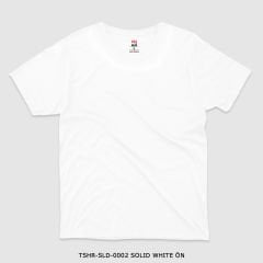 351mil T-Shirt TSHR-SLD-0002 SOLID WHITE
