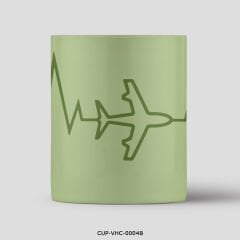 351mil Mug CUP-VHC-0004 AIRPLANE HEARTBEAT