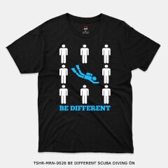 351mil T-Shirt TSHR-MRN-0026 BE DIFFERENT SCUBA DIVING