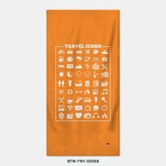 351mil Plaj Havlusu BTW-FNY-0006 TRAVEL ICONS