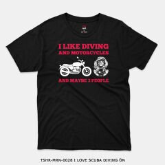 351mil T-Shirt TSHR-MRN-0028 I LOVE SCUBA DIVING