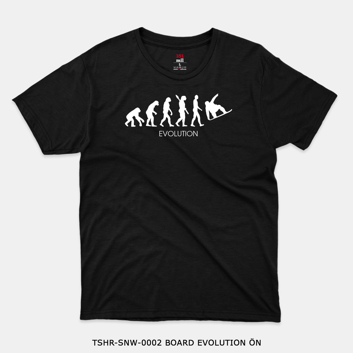 351mil T-Shirt TSHR-SNW-0002 BOARD EVOLUTION