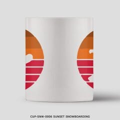 351mil Mug CUP-SNW-0006 SUNSET SNOWBOARDING
